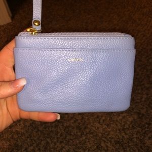 Baby blue wallet